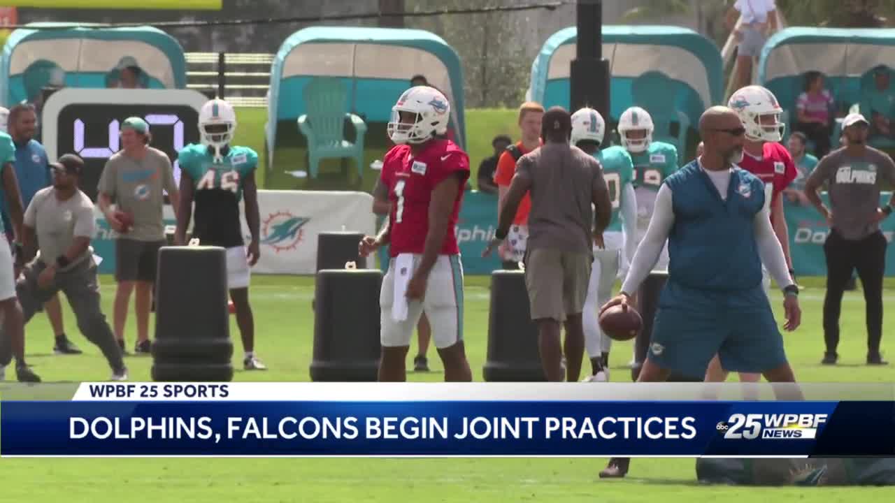 Falcons kick off two days of joint practices with Dolphins today