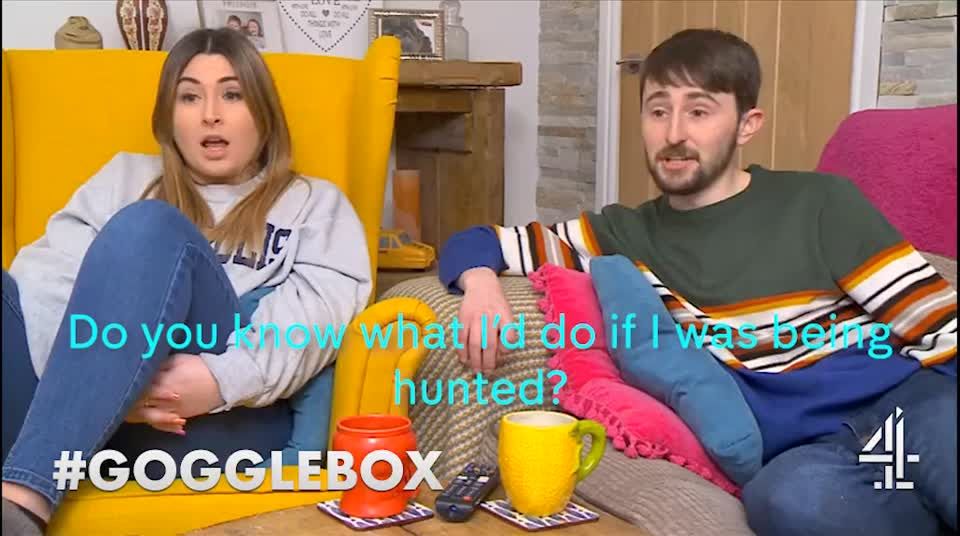 preview for Gogglebox's Sophie pokes fun at Pete's Hunted idea (Channel 4)