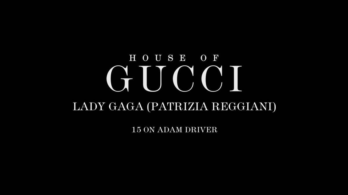 preview for Lady Gaga su Adam Driver in House of Gucci