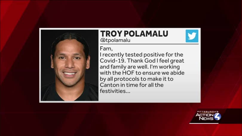 Steelers great Troy Polamalu tests positive for COVID-19 before Hall of  Fame induction