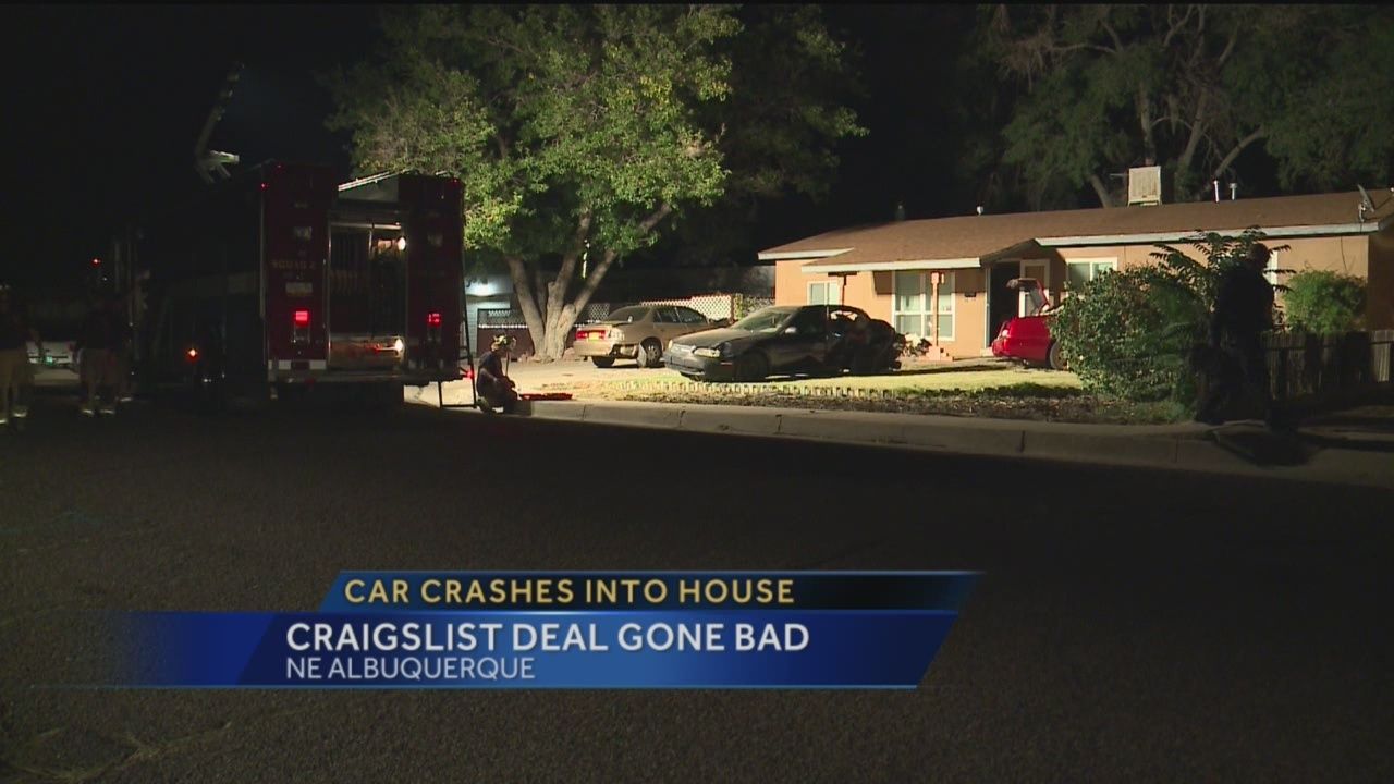 Craigslist Deal Gone Bad Car Crashes into Home