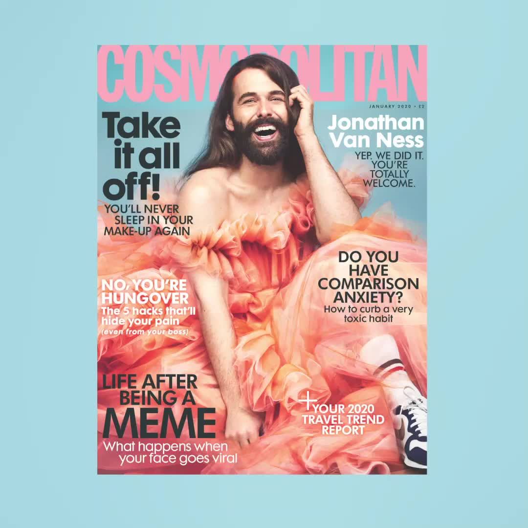 preview for Cosmopolitan UK - January Issue ft. Jonathan Van Ness