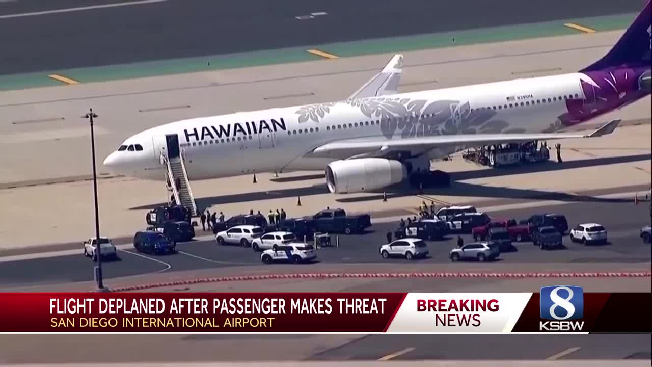 Flight reportedly evacuated due to threat made at San Diego Airport