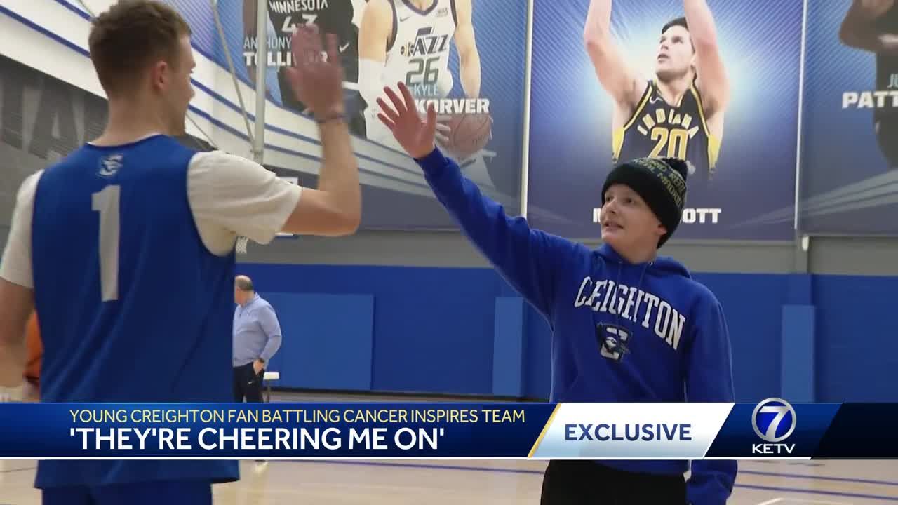 'They're cheering me on': Young Creighton fan battling cancer inspires team