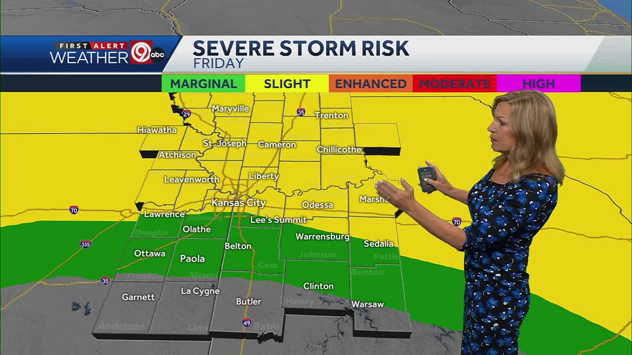 First Alert: Friday's storm bring a low end threat for severe weather