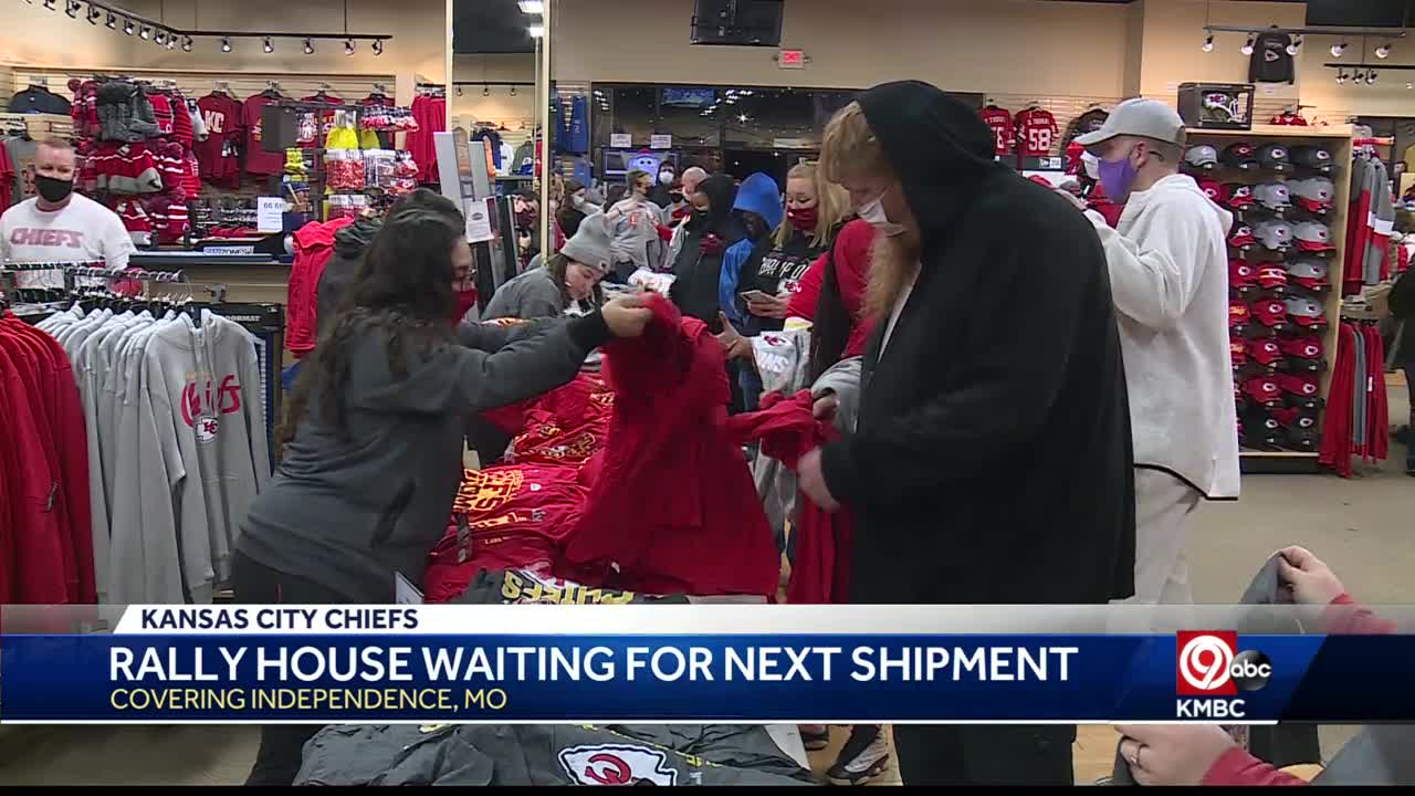 Many stores sold out of Chiefs gear overnight, rush on to order more