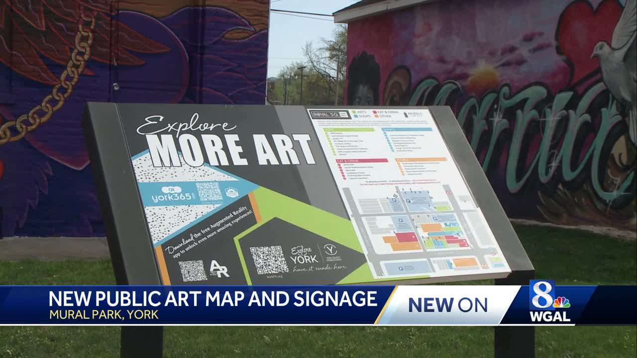 New sign promoting city art in York