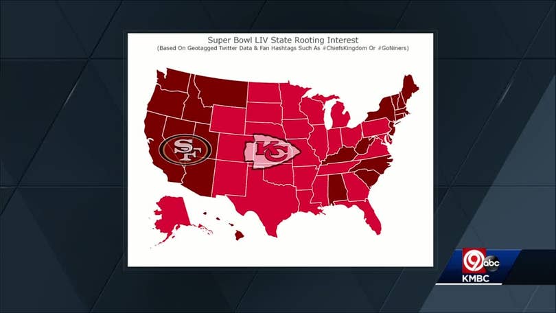 Which Super Bowl team is each state rooting for?