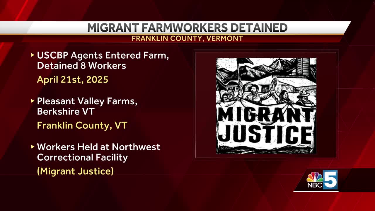 Customs and Border Protection agents detain 8 workers at Vermont dairy farm