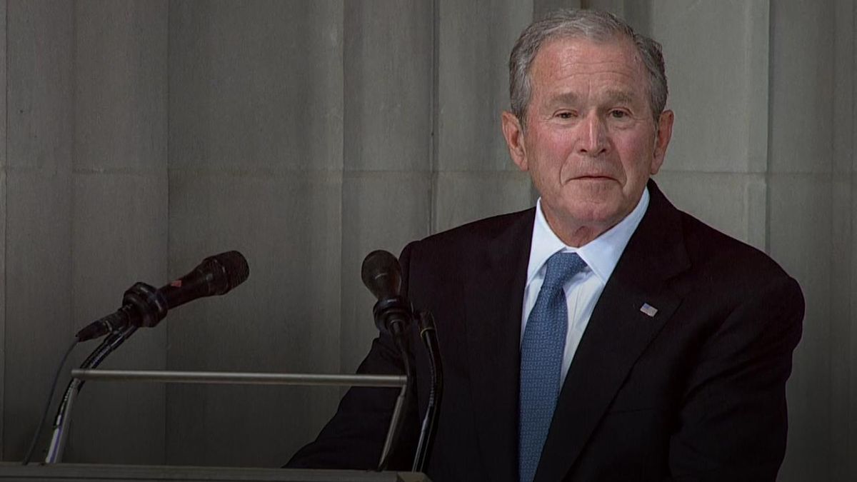 preview for Meghan McCain, George Bush and Barack Obama Speak at John McCain's Memorial Service