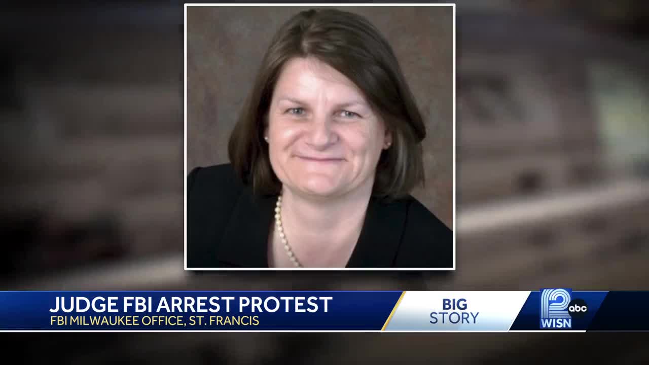 Protests erupt outside Milwaukee County FBI office after county judge's arrest