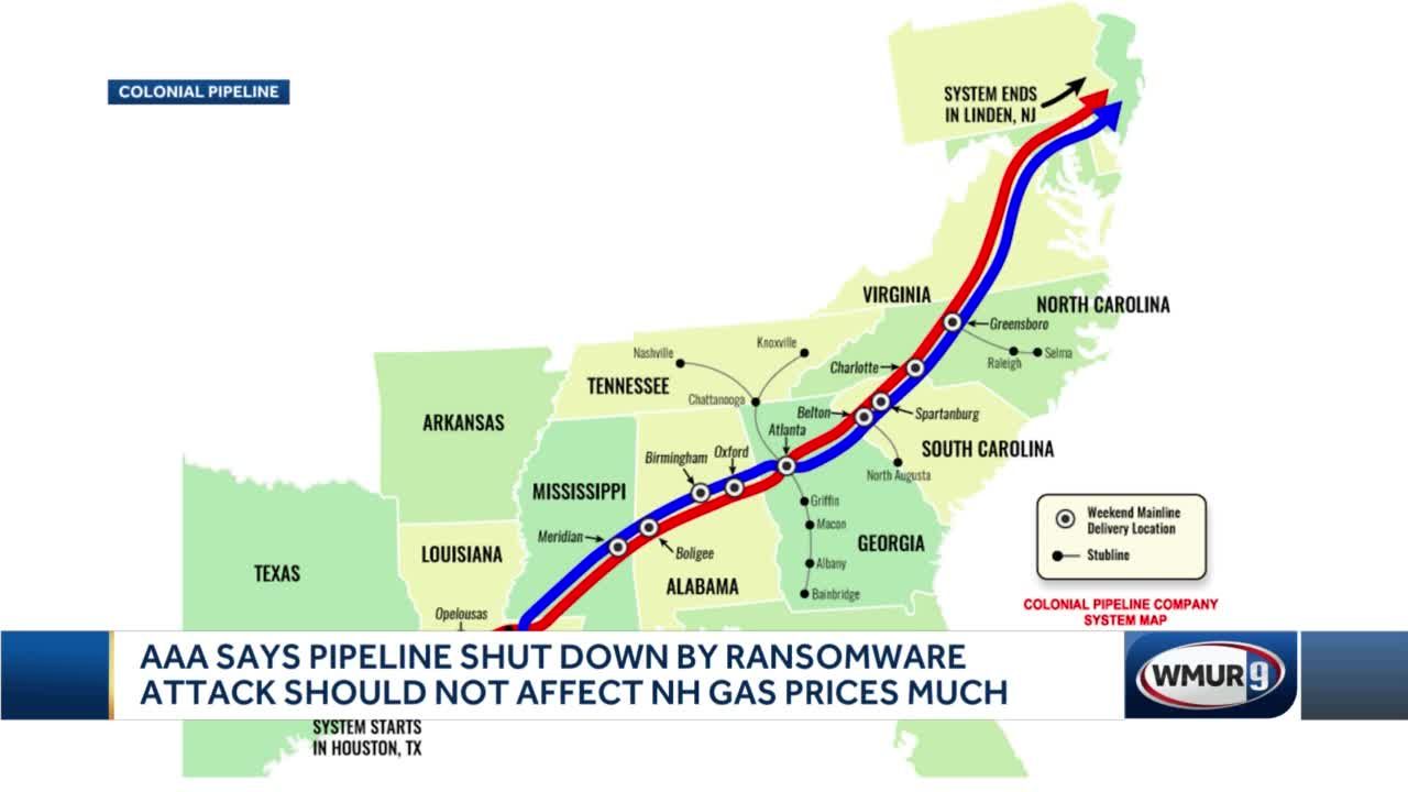 gas line down