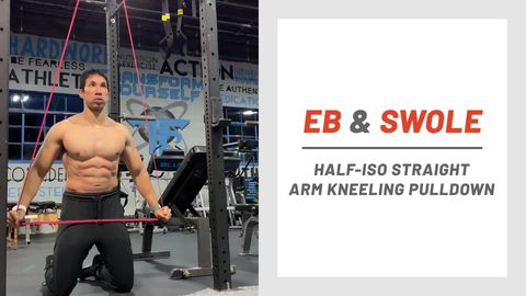 preview for Eb & Swole: Half-iso Straight Arm Kneeling Pulldown