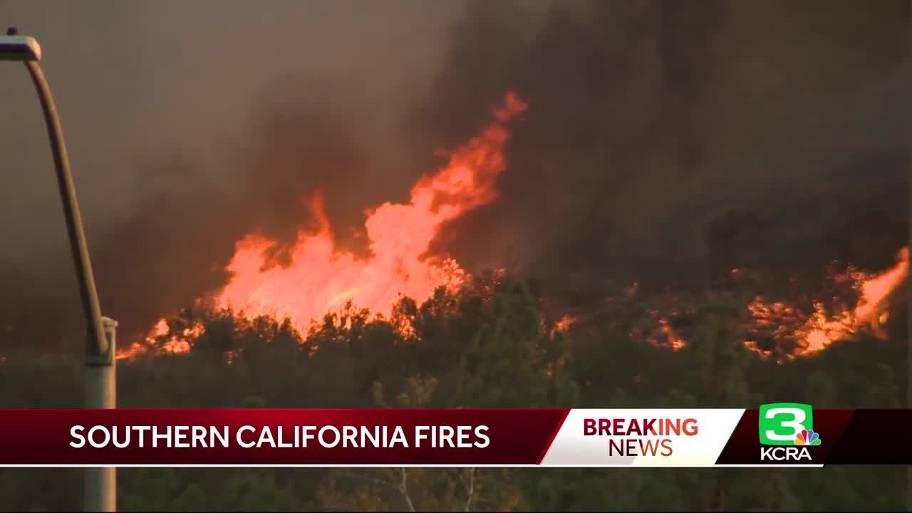 Southern California fire burns mobile homes Malibu mansions