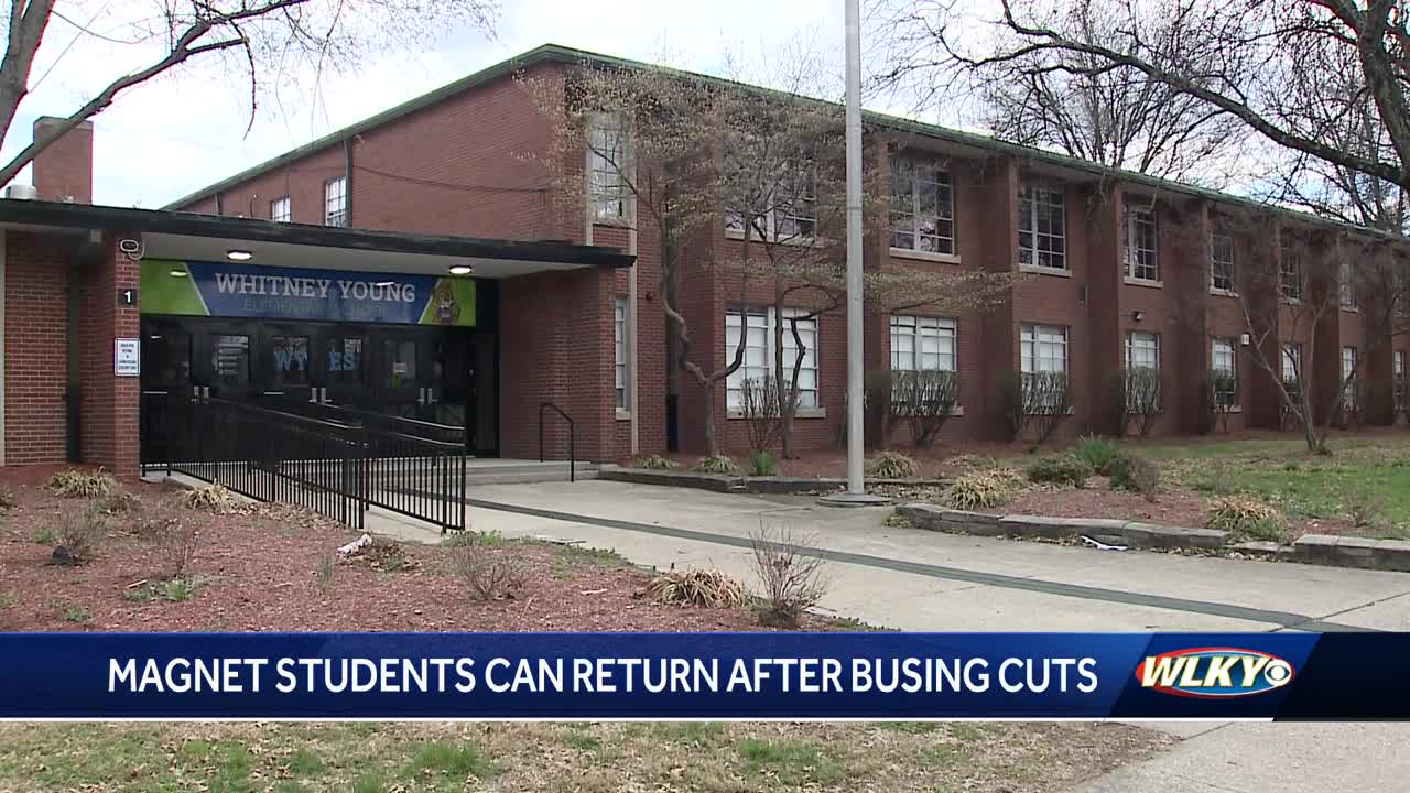 Students at 6 JCPS magnet schools who had to transfer due to lack of bus service can now re-enroll