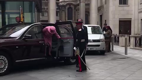 preview for Kate Middleton and Queen Elizabeth's Visit to Kings College London TodayDefault