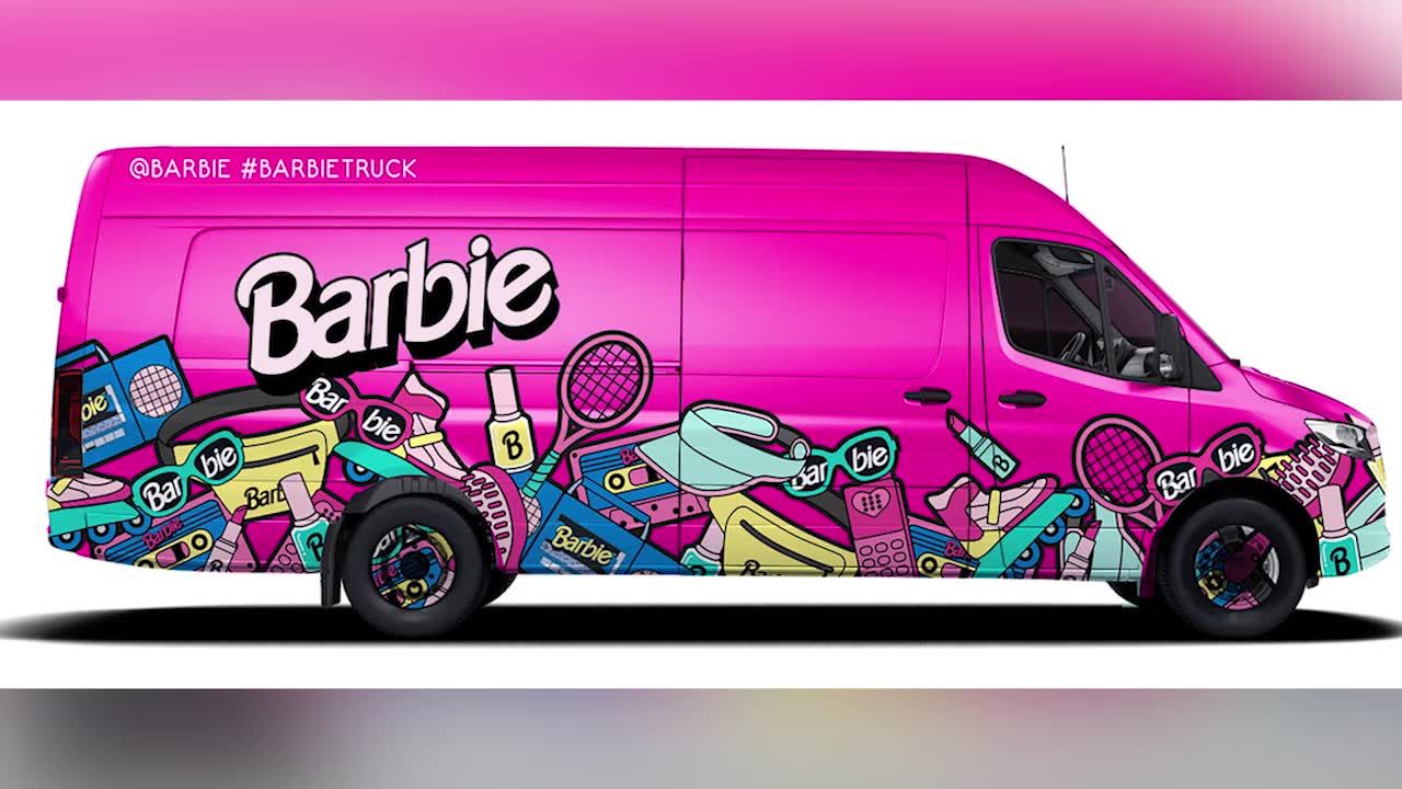 barbie semi truck