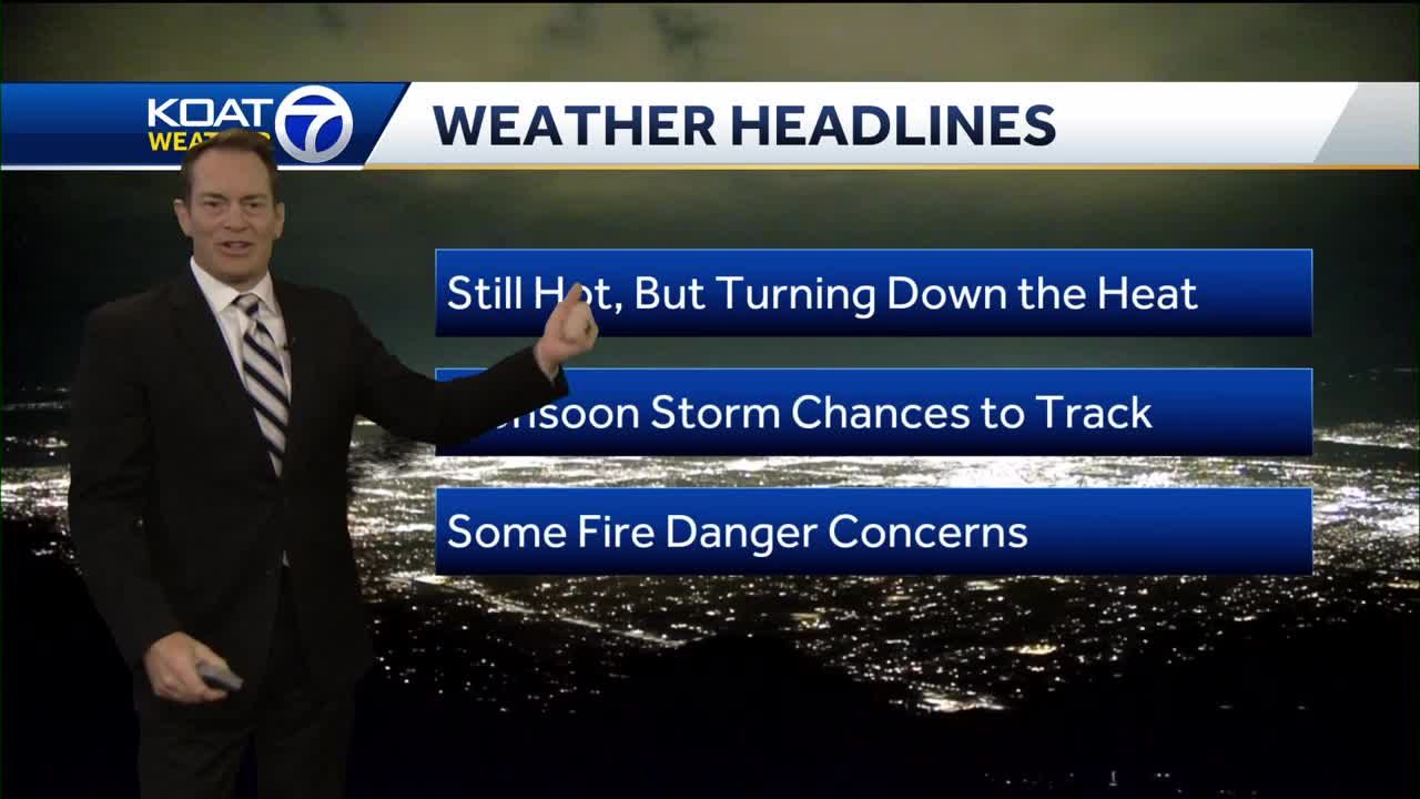 Tracking warmth, some storm chances through weekend