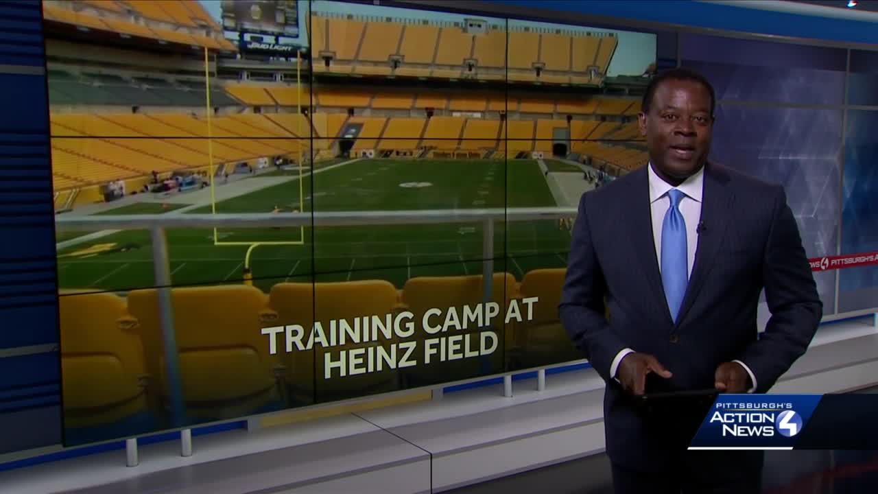 Preparing Heinz Field for Training Camp