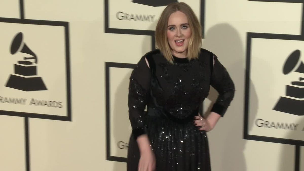 Adele at the 2016 Grammy Awards