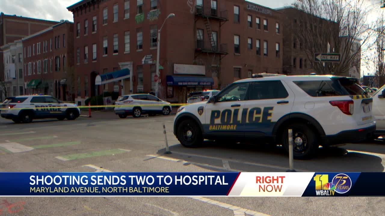 Police investigate double shooting in midtown Baltimore
