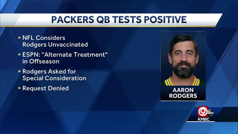 Aaron Rodgers tests positive for COVID-19, out of Sunday's game: Reports