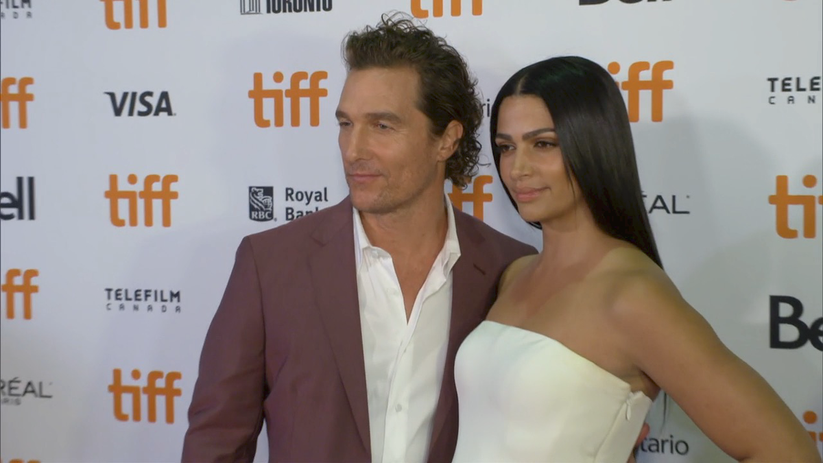 preview for Matthew McConaughey Ignites A Wild TIFF Red Carpet Frenzy
