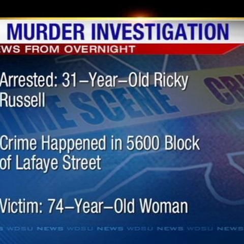 Arrest Made In Murder Of 74 Year Old