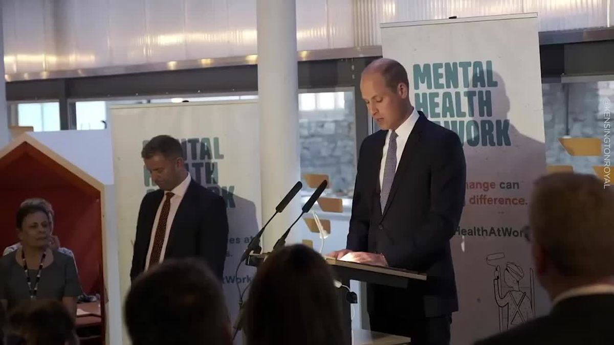 preview for The Duke of Cambridge addresses mental health at work