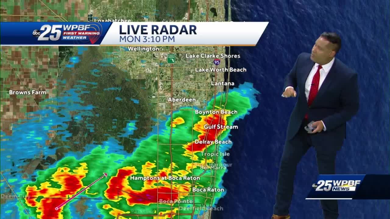 Isolated, strong storms possible across South Florida through evening