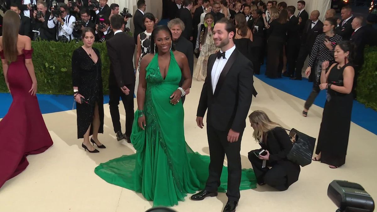preview for Serena Williams and husband Alexis Ohanian at the 2017 Met Gala