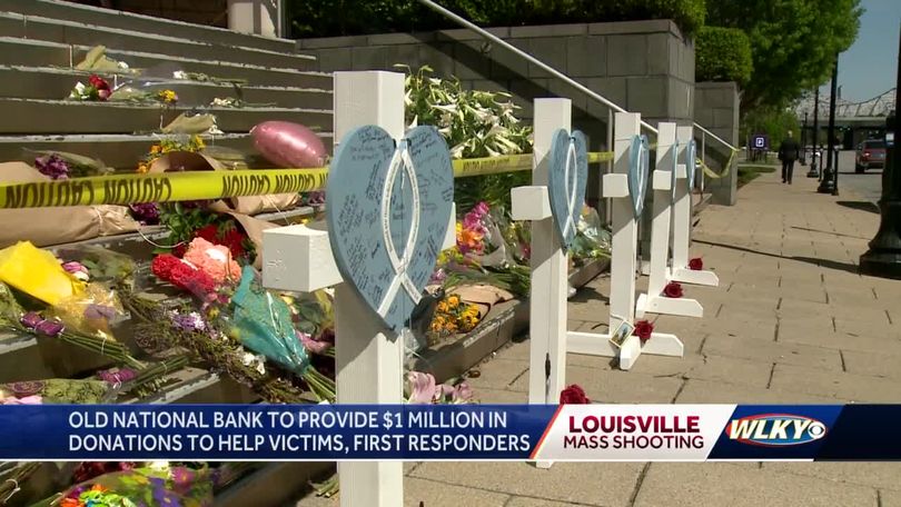 Old National Memorial for Louisville Mass Shooting. While we all