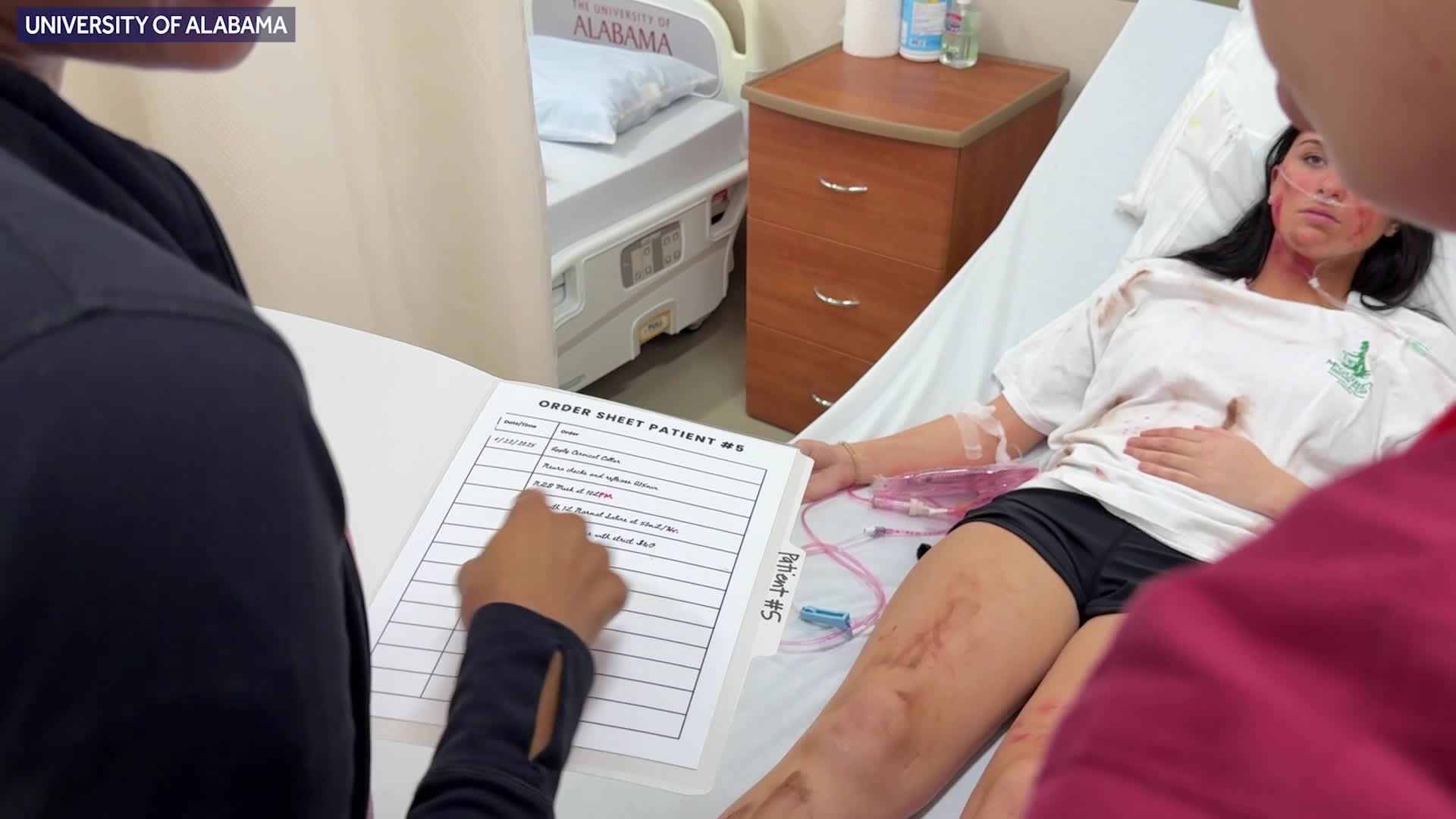 University of Alabama conducts disaster simulation for nursing students