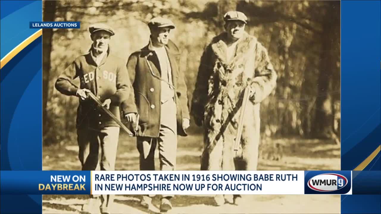 Newly Uncovered 1916 Red Sox News Photo with Ruth Hits Auction