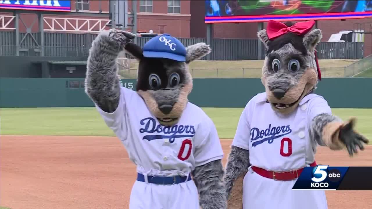 2022 Oklahoma City Dodgers (Triple-A Los Angeles Dodgers) Brooklyn (mascot)