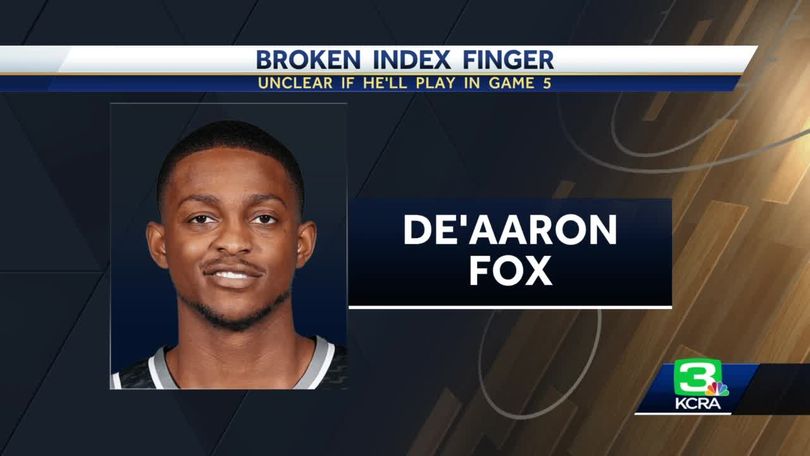 De'Aaron Fox doubtful for Game 5 with broken finger
