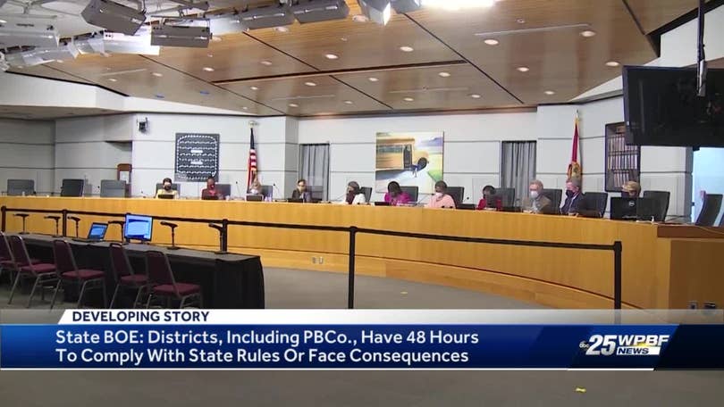 Palm Beach County schools chief says mask rule meets state orders