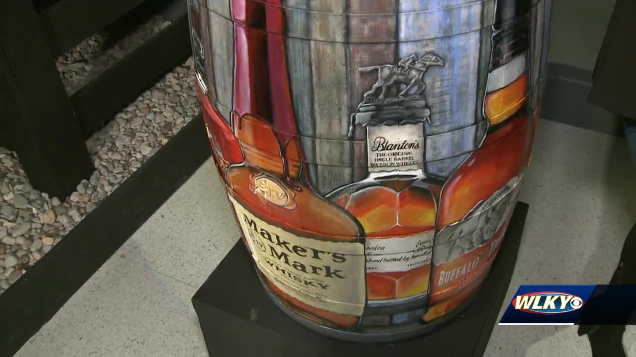 New bourbon barrel art exhibit at Frazier History Museum raises thousands for local charities