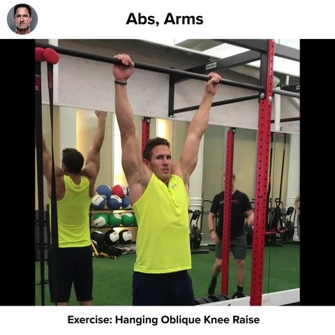 preview for Superhero Fit Workout Move of the Day: Hanging Oblique Knee Raise