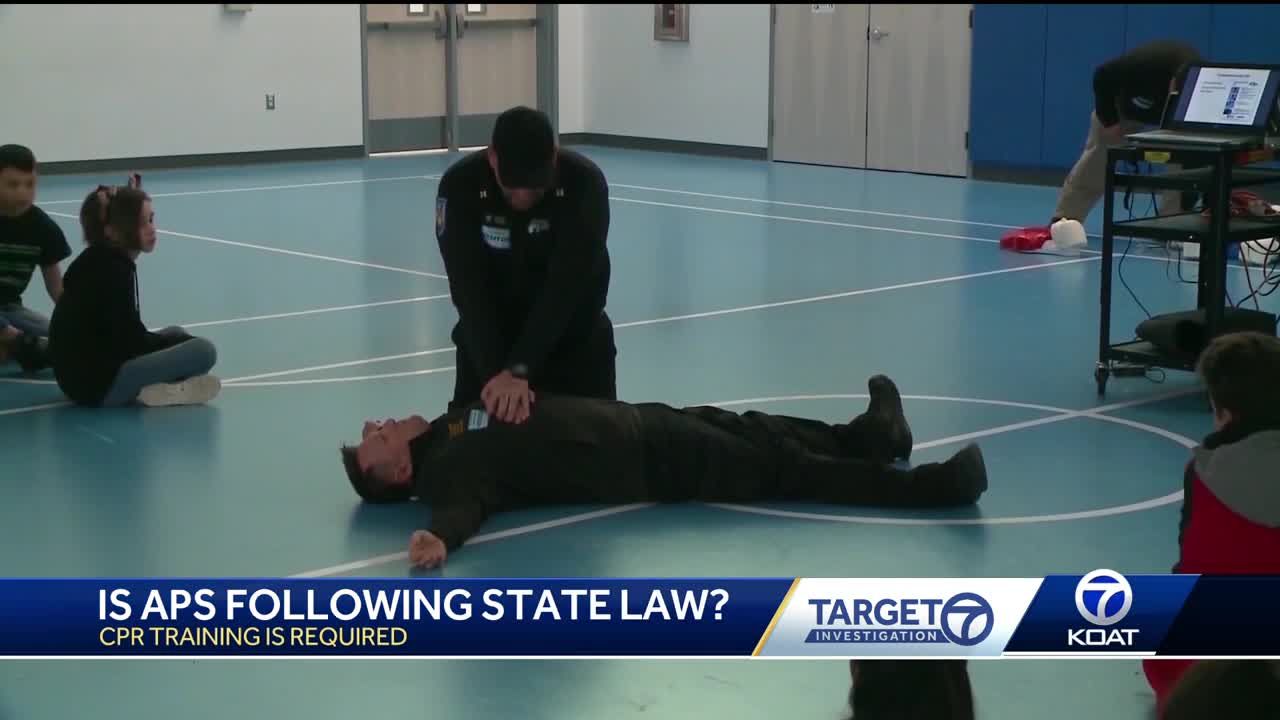 Is state law for CPR training being followed at APS?