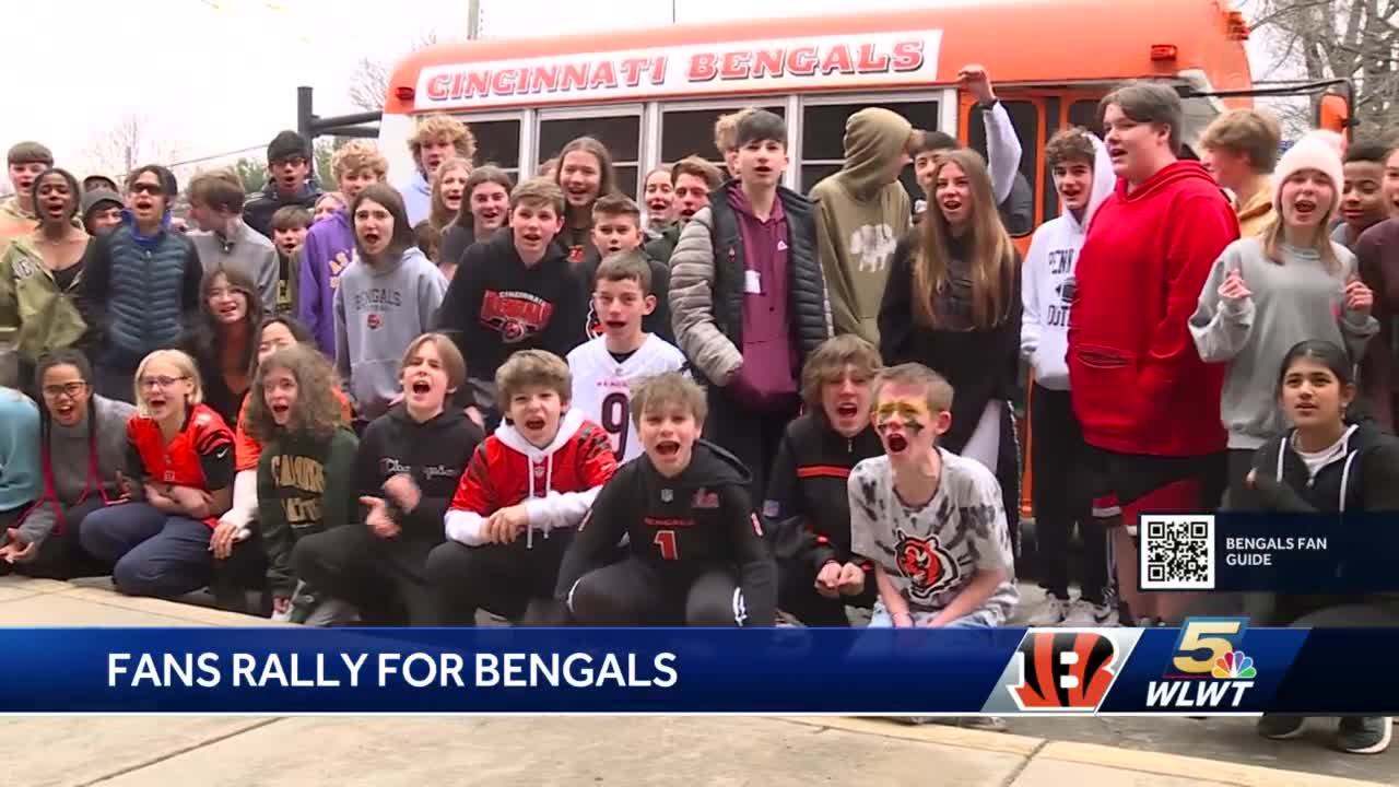 Cincinnati fans show their 'Who Dey' spirit during rally for Bengals