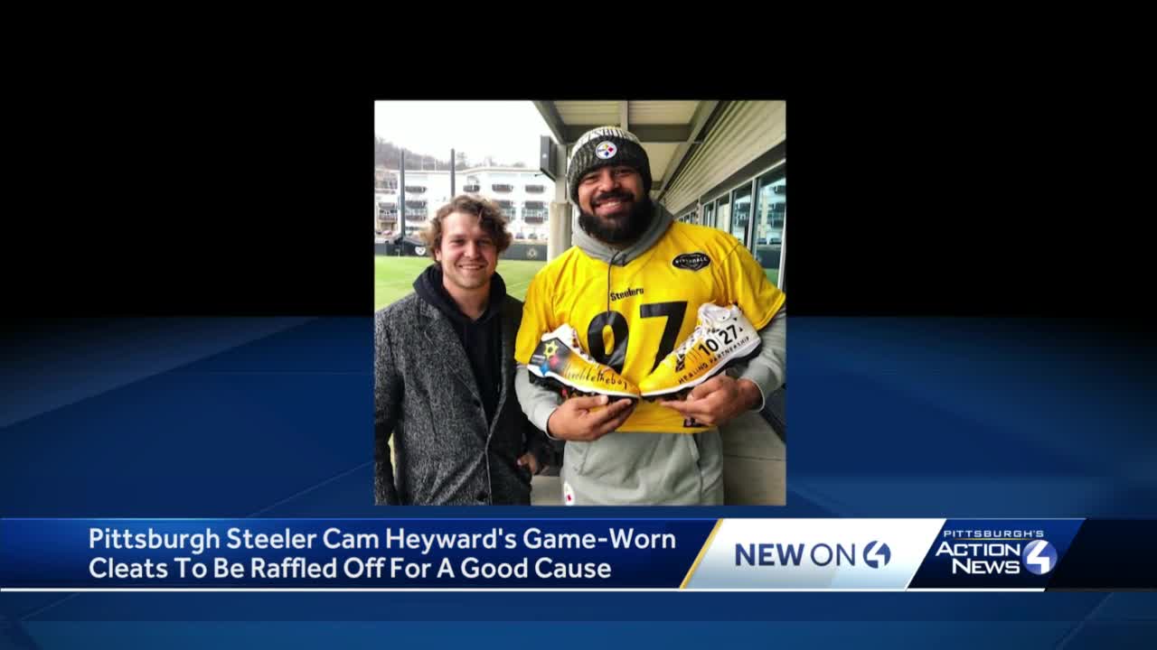 Steeler Cam Heyward donates cleats in memory of Oct. 27 victims