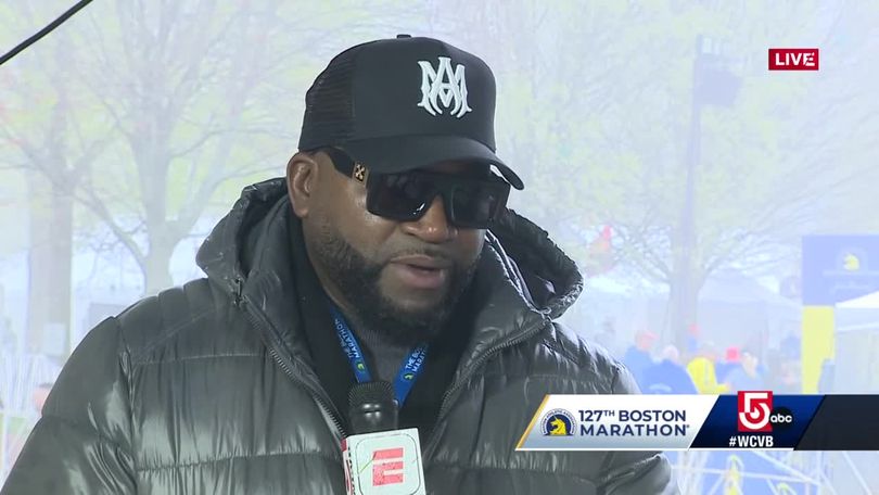 WCVB Channel 5 Boston - Boston Marathon Grand Marshal and former Boston Red  Sox slugger David Ortiz joined marathon workers at the start line moments  before the start of Monday's race. #Boston127