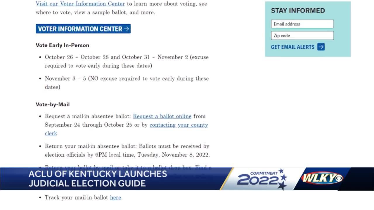 ACLU Kentucky making it easier to learn about judicial candidates