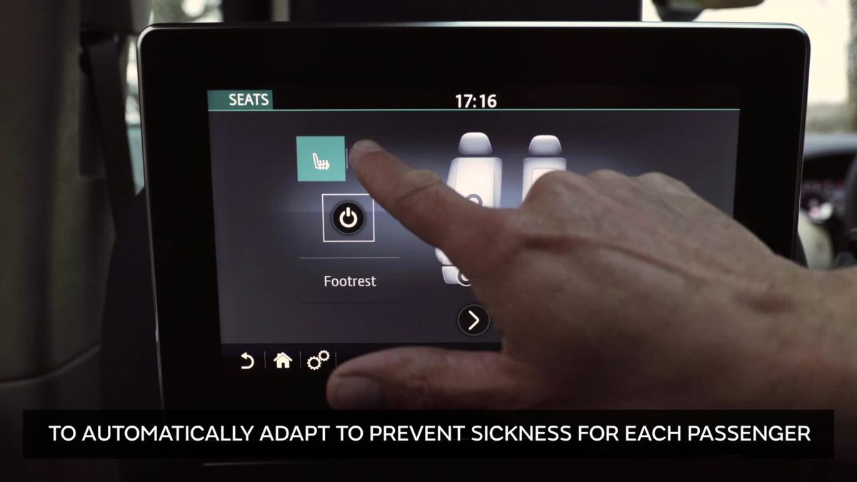 preview for Jaguar Land Rover desarrolla una tecnología para reducir el mareo por movimiento