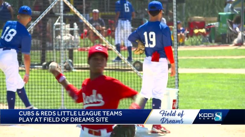 Cubs and Reds little league teams play at Field of Dreams site