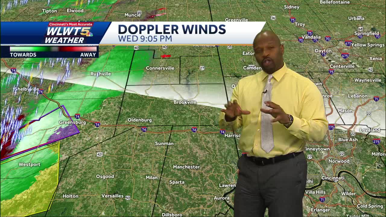 Severe thunderstorm warning issued for SE Indiana