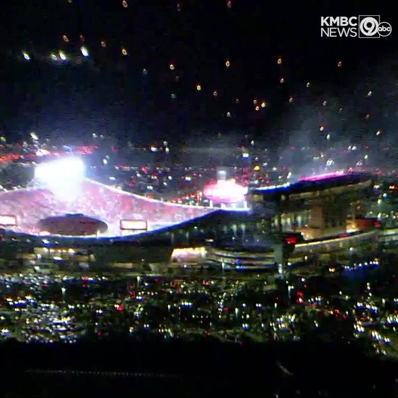 Watch Arrowhead Stadium erupt as the Chiefs win the AFC title game