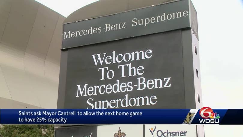 Mayor Cantrell says no to Saints' request to host fans in the Superdome  this weekend