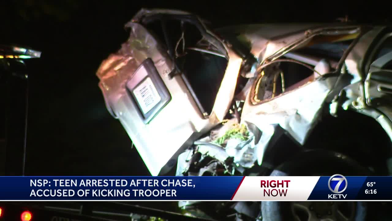 NSP: teen arrested for leading troopers on chase, assaulting trooper